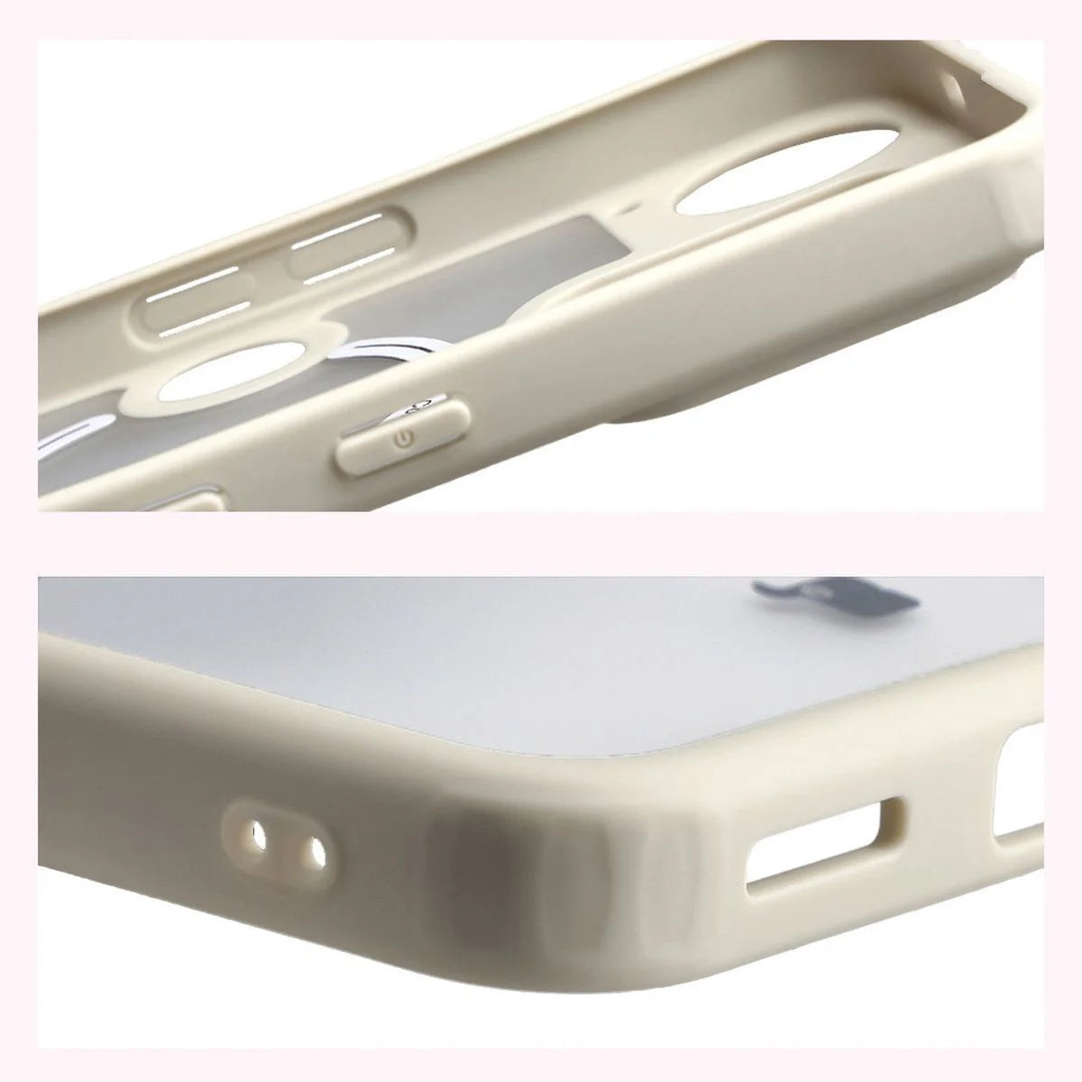 Handyhülle mit Magnetring für Nothing Phone (3), Bizon Case MatteO, Getönt-Beige