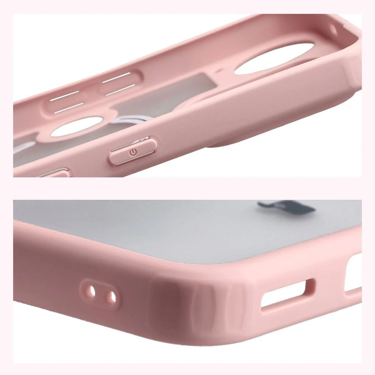 Handyhülle mit Magnetring für Nothing Phone (3), Bizon Case MatteO, Getönt-Hellrosa