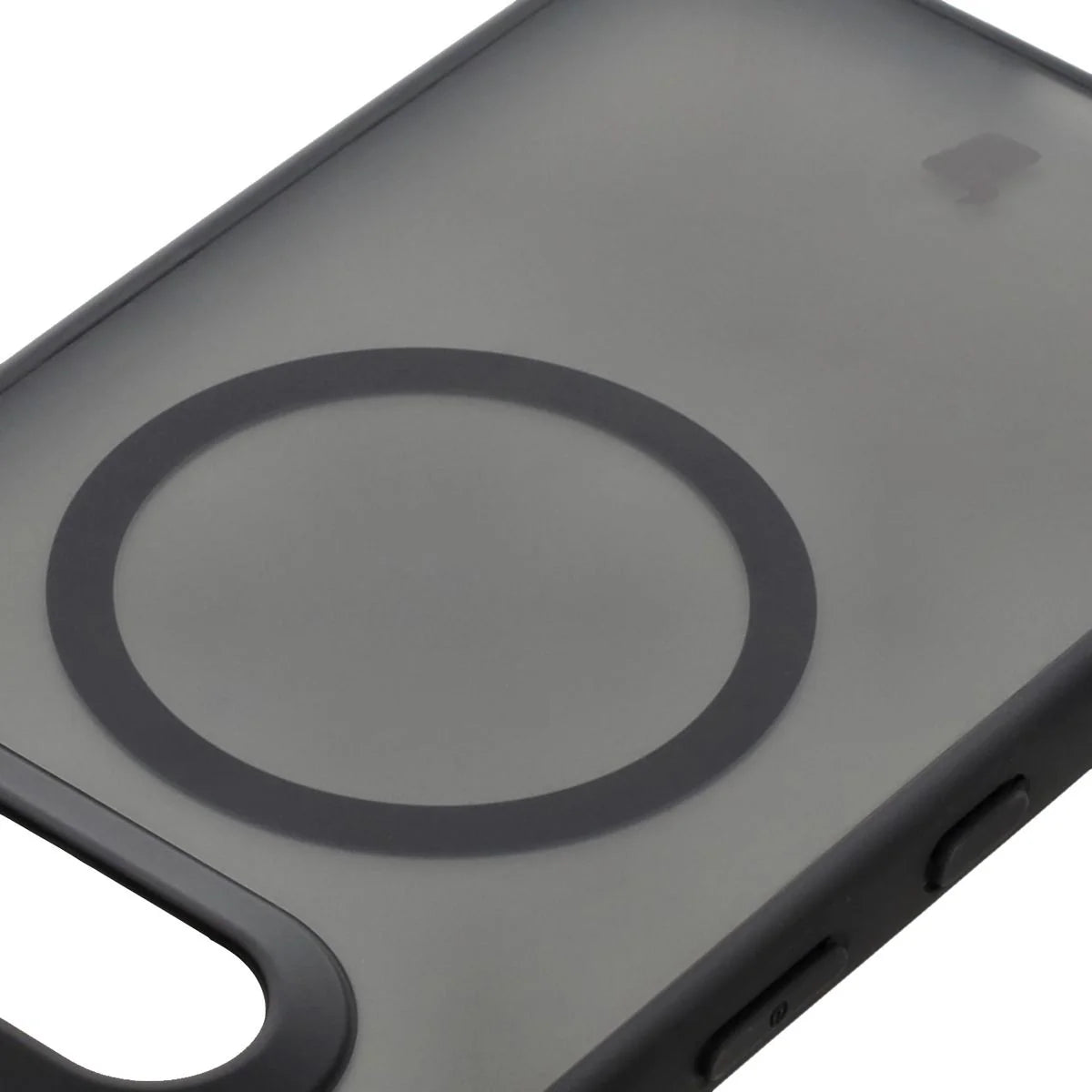 Handyhülle mit Magnetring für Nothing Phone (3a), Bizon Case MatteO, Getönt-Schwarz