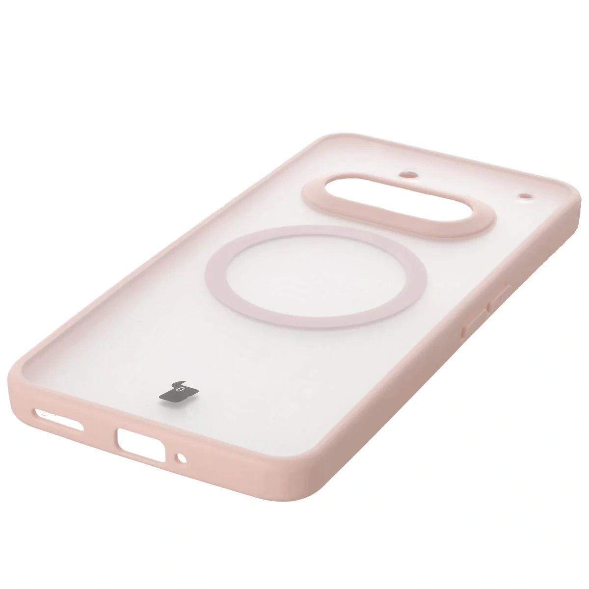Handyhülle mit Magnetring für Nothing Phone (3a), Bizon Case MatteO, Getönt-Rosa