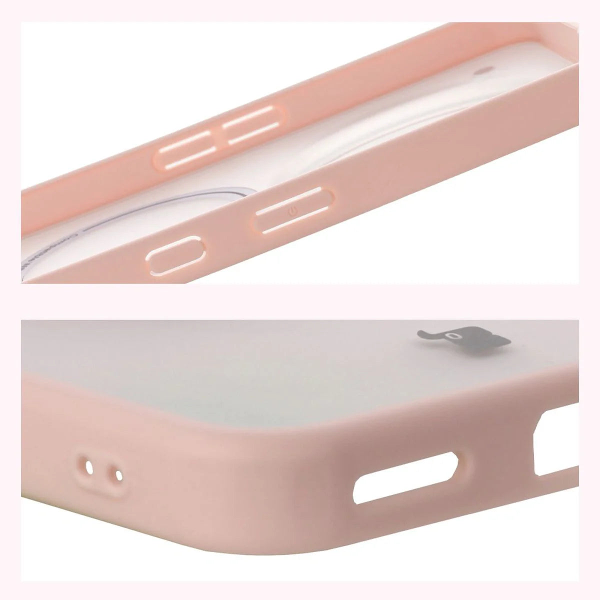 Handyhülle mit Magnetring für Nothing Phone (3a) Pro, Bizon Case MatteO, Getönt-Rosa