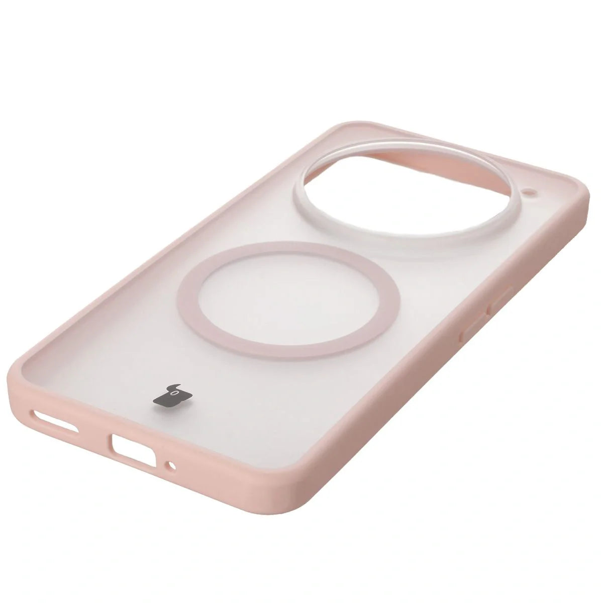 Handyhülle mit Magnetring für Nothing Phone (3a) Pro, Bizon Case MatteO, Getönt-Rosa