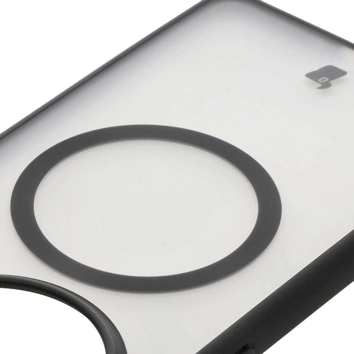 Handyhülle mit Magnetring für OnePlus 13R, Bizon Case MatteO, Semitransparent mit schwarzem Rand