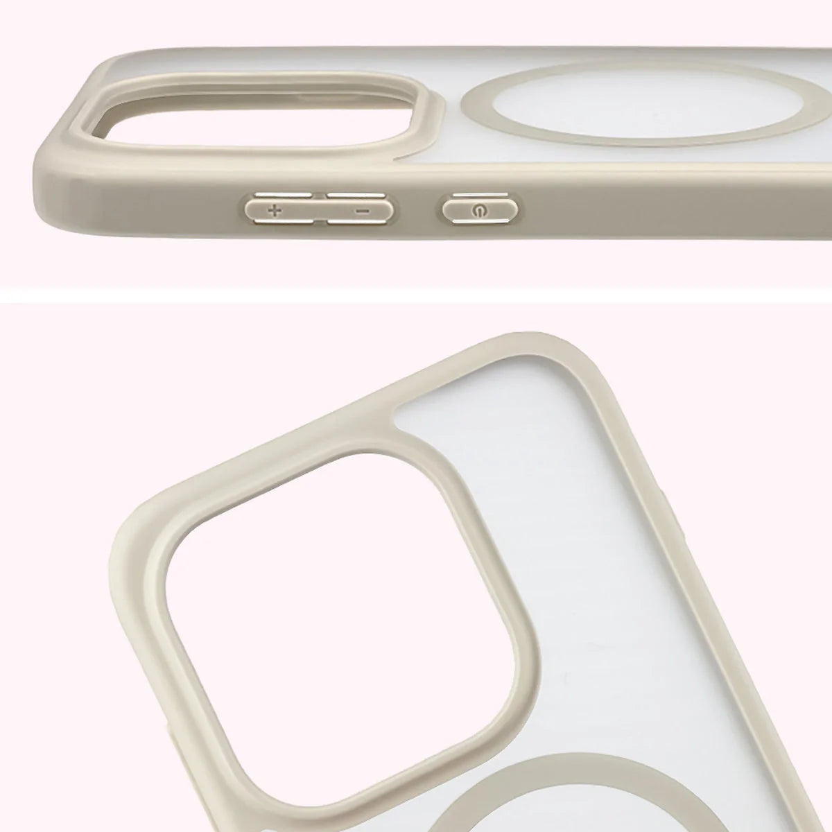 Handyhülle mit Magnetring für OnePlus 15, Bizon Case MatteO, Getönt-Beige