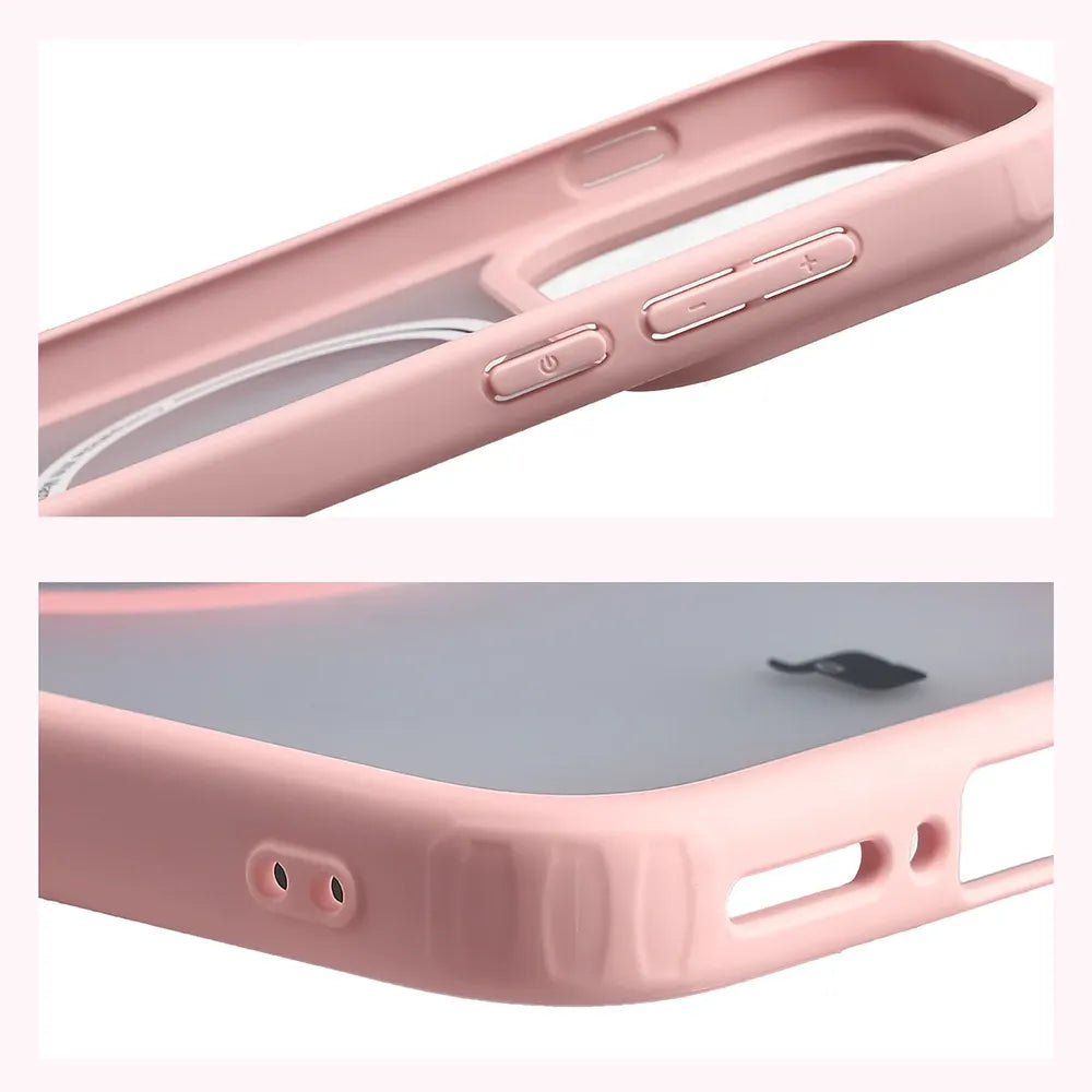 Handyhülle mit Magnetring für OPPO Find X10, Bizon Case MatteO, Getönt-Hellrosa (5/8)