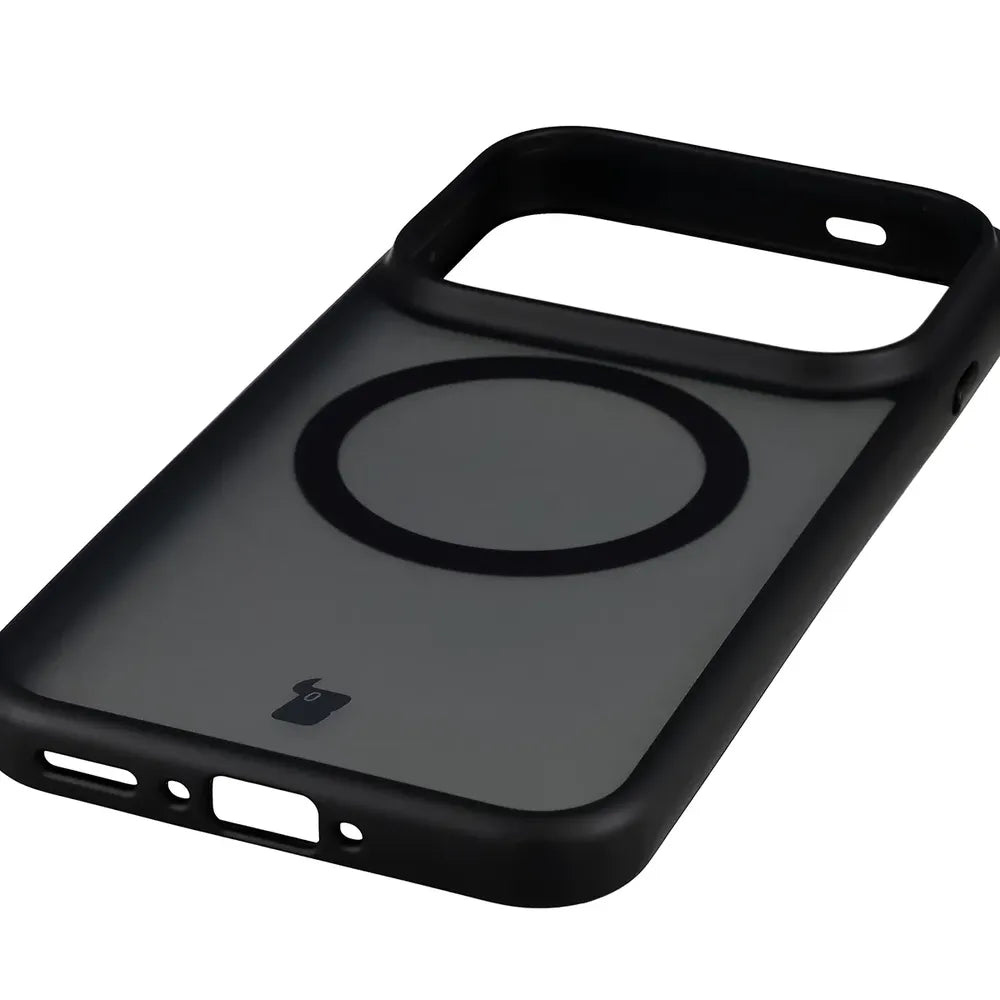 Handyhülle mit Magnetring für OPPO Find X10 Pro Max, Bizon Case MatteO, Getönt-Schwarz (6/7)