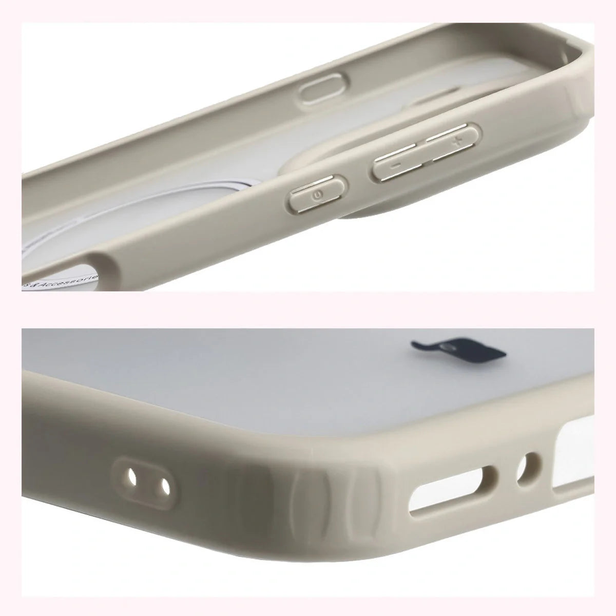 Handyhülle mit Magnetring für Oppo Find X9 Pro, Bizon Case MatteO, Getönt-Beige