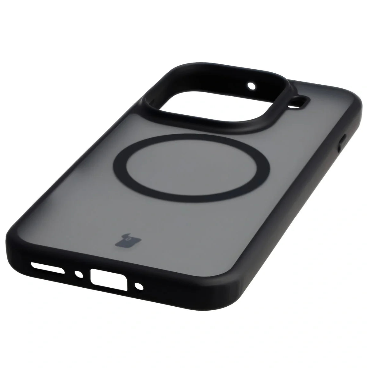 Handyhülle mit Magnetring für Oppo Find X9 Pro, Bizon Case MatteO, Getönt-Schwarz