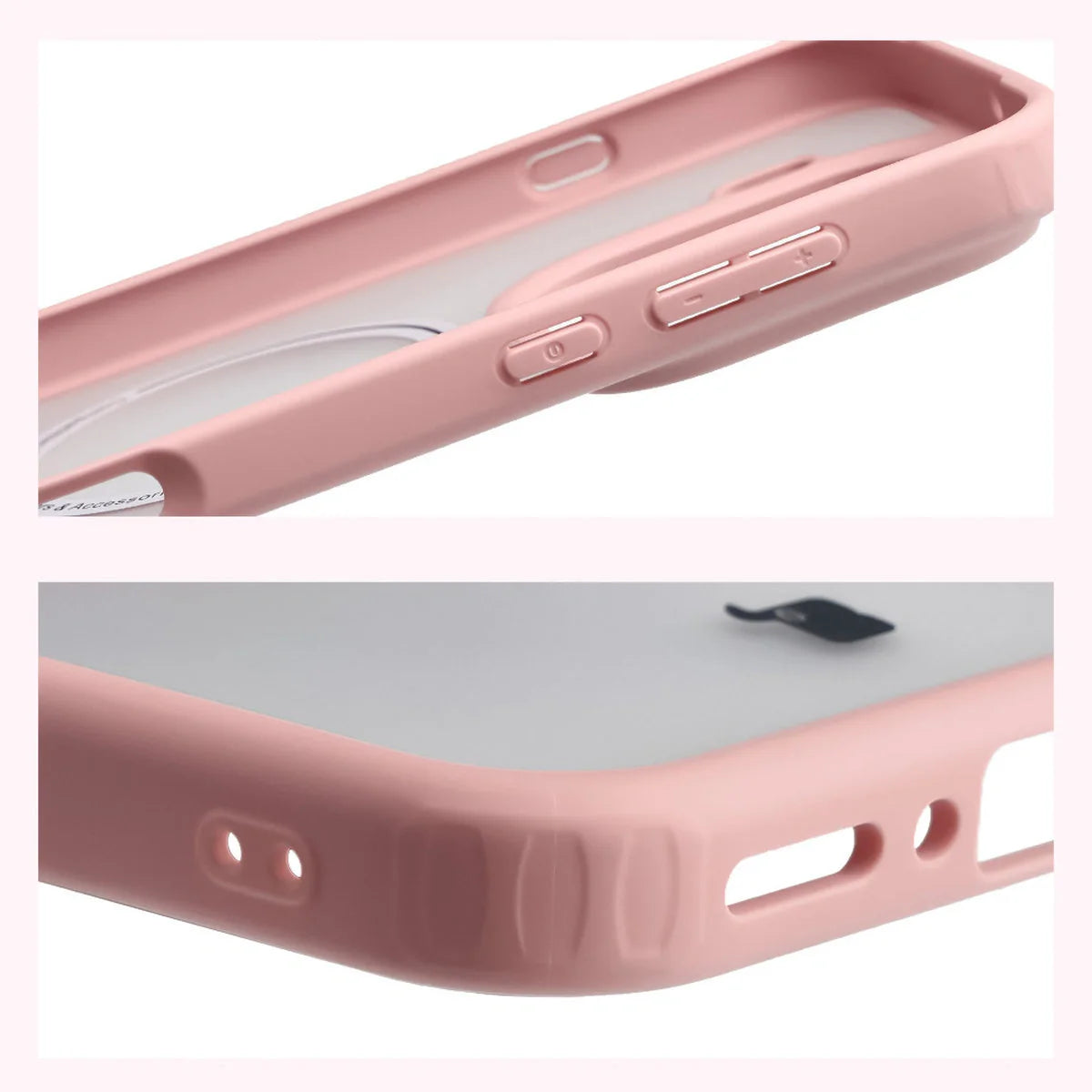 Handyhülle mit Magnetring für Oppo Find X9 Pro, Bizon Case MatteO, Getönt-Hellrosa
