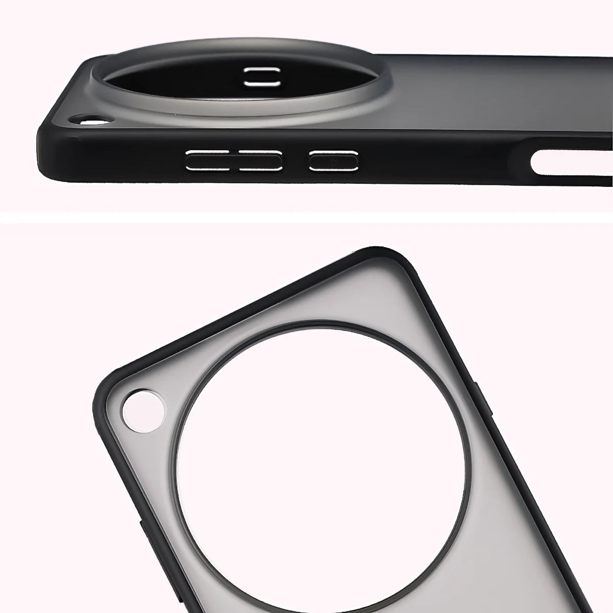 Handyhülle für Oppo Find X9 Ultra, Bizon Case Angelo, Getönte mit schwarzem Rahmen