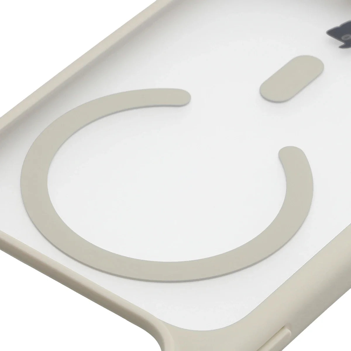 Schutzhülle mit Magnetring + gehärtetem Glas für iPhone 17 Pro, Bizon MatteO Pack, Getönt-Beige