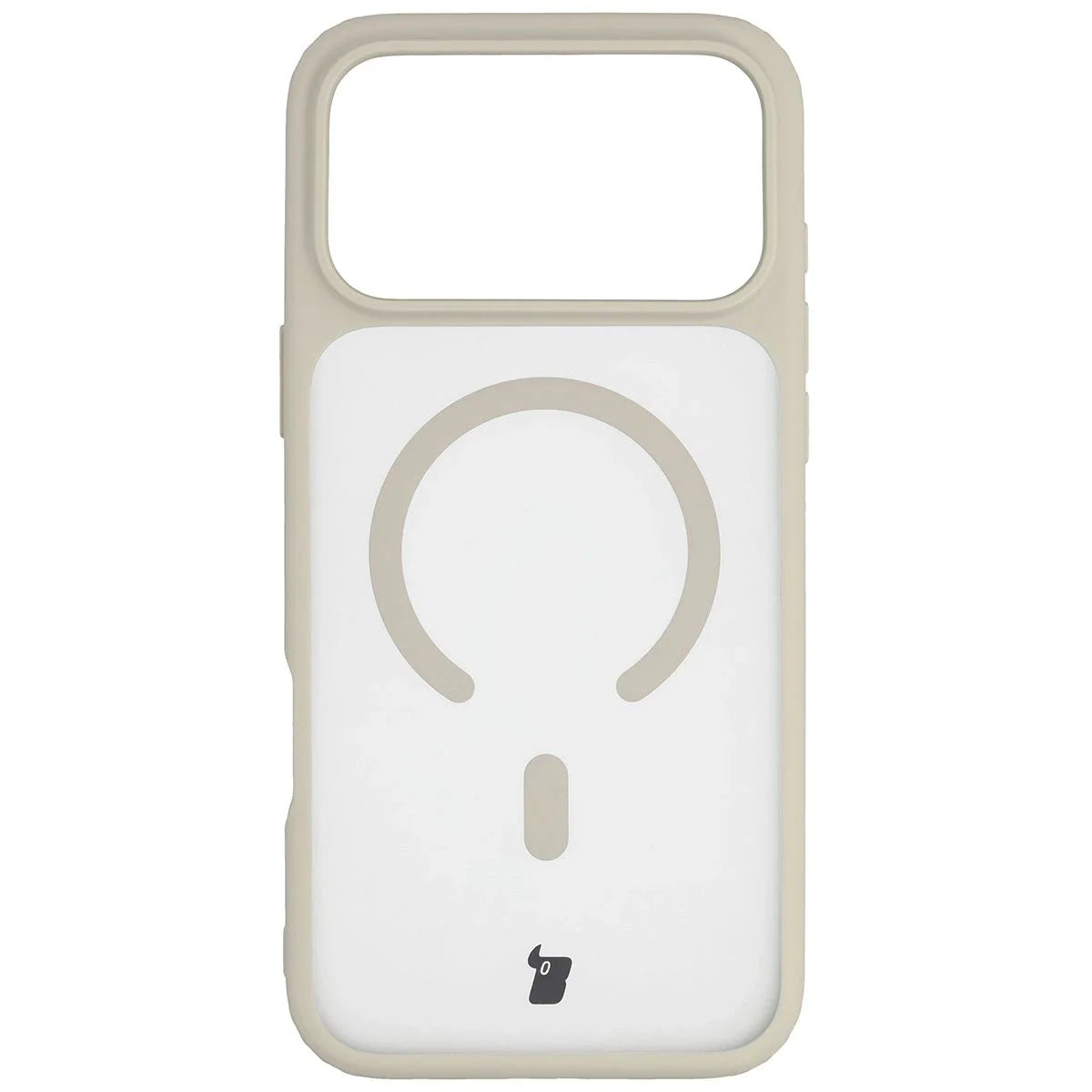Schutzhülle mit Magnetring + gehärtetem Glas für iPhone 17 Pro Max, Bizon MatteO Pack, Getönt-Beige