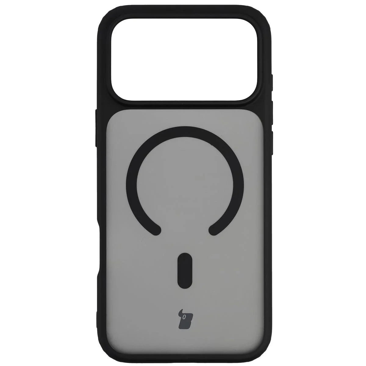 Schutzhülle mit Magnetring + gehärtetem Glas für iPhone 17 Pro Max, Bizon MatteO Pack, Getönt-Schwarz