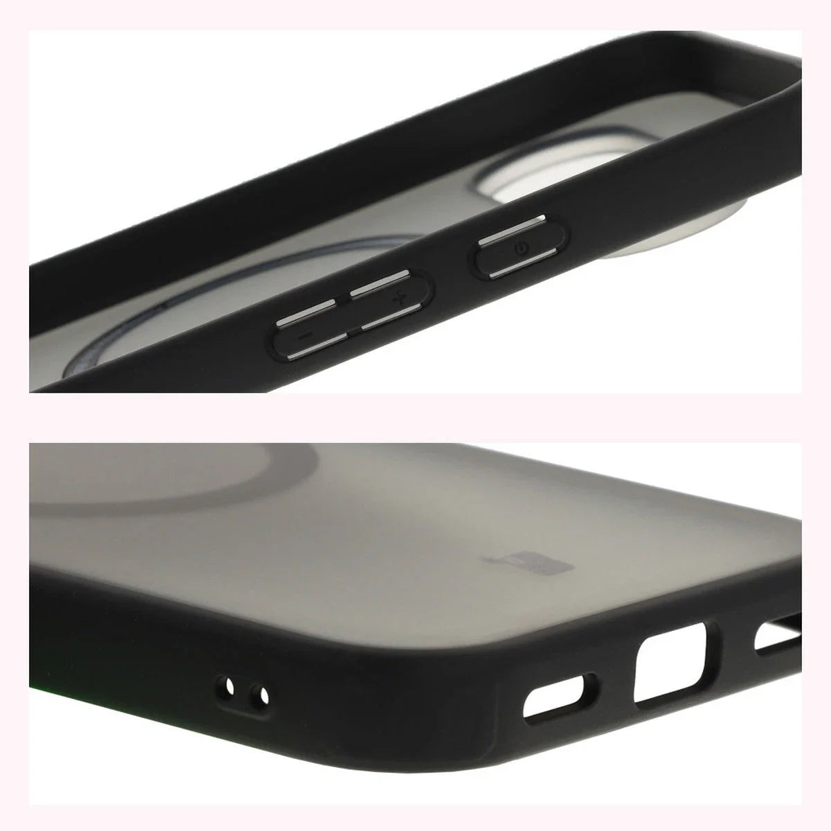 Schutzhülle mit Magnetring + gehärtetem Glas für Google Pixel 10 / 10 Pro, Bizon MatteO Pack, Getönt-Schwarz