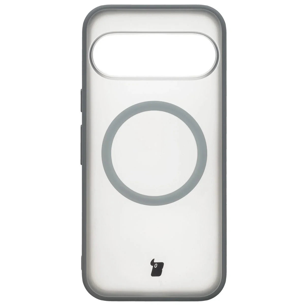 Schutzhülle mit Magnetring + gehärtetem Glas für Google Pixel 10 / 10 Pro, Bizon MatteO Pack, Getönt-Grau