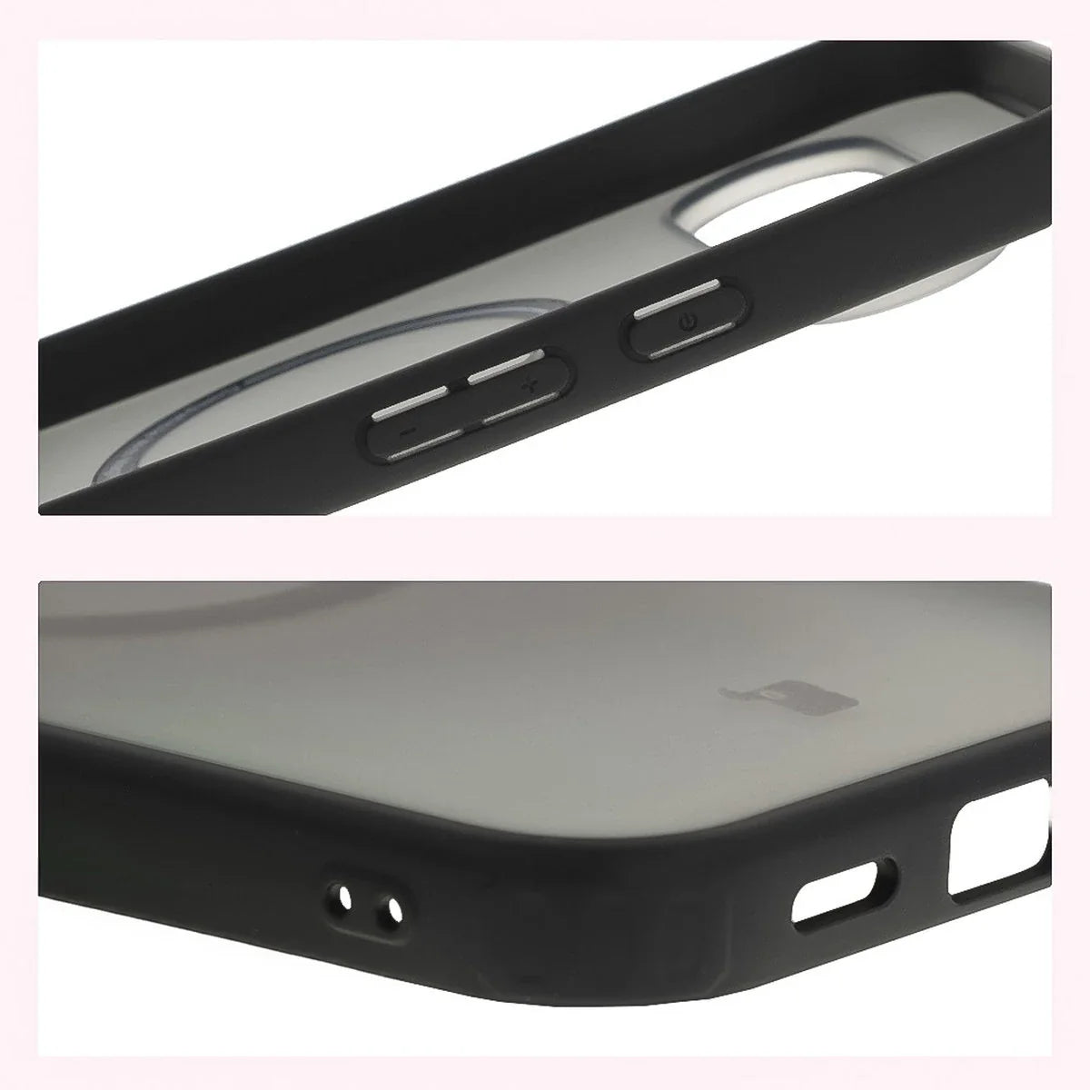 Schutzhülle mit Magnetring + gehärtetem Glas für Google Pixel 10 Pro XL, Bizon MatteO Pack, Getönt-Schwarz