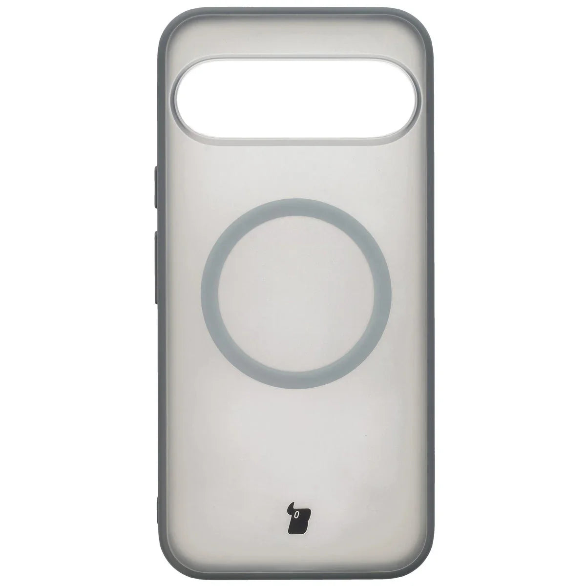 Schutzhülle mit Magnetring + gehärtetem Glas Bizon MatteO Pack für Google Pixel 10 Pro XL, Getönt-Grau