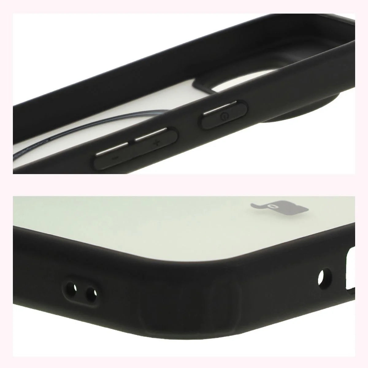 Schutzhülle mit Magnetring + gehärtetem Glas für Google Pixel 9 / 9 Pro, Bizon MatteO Pack, Getönt-Schwarz
