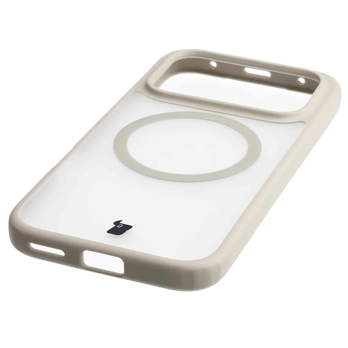 Schutzhülle mit Magnetring + gehärtetem Glas für Honor 600 5G / 600 Pro 5G, Bizon MatteO Pack, Getönt-Beige