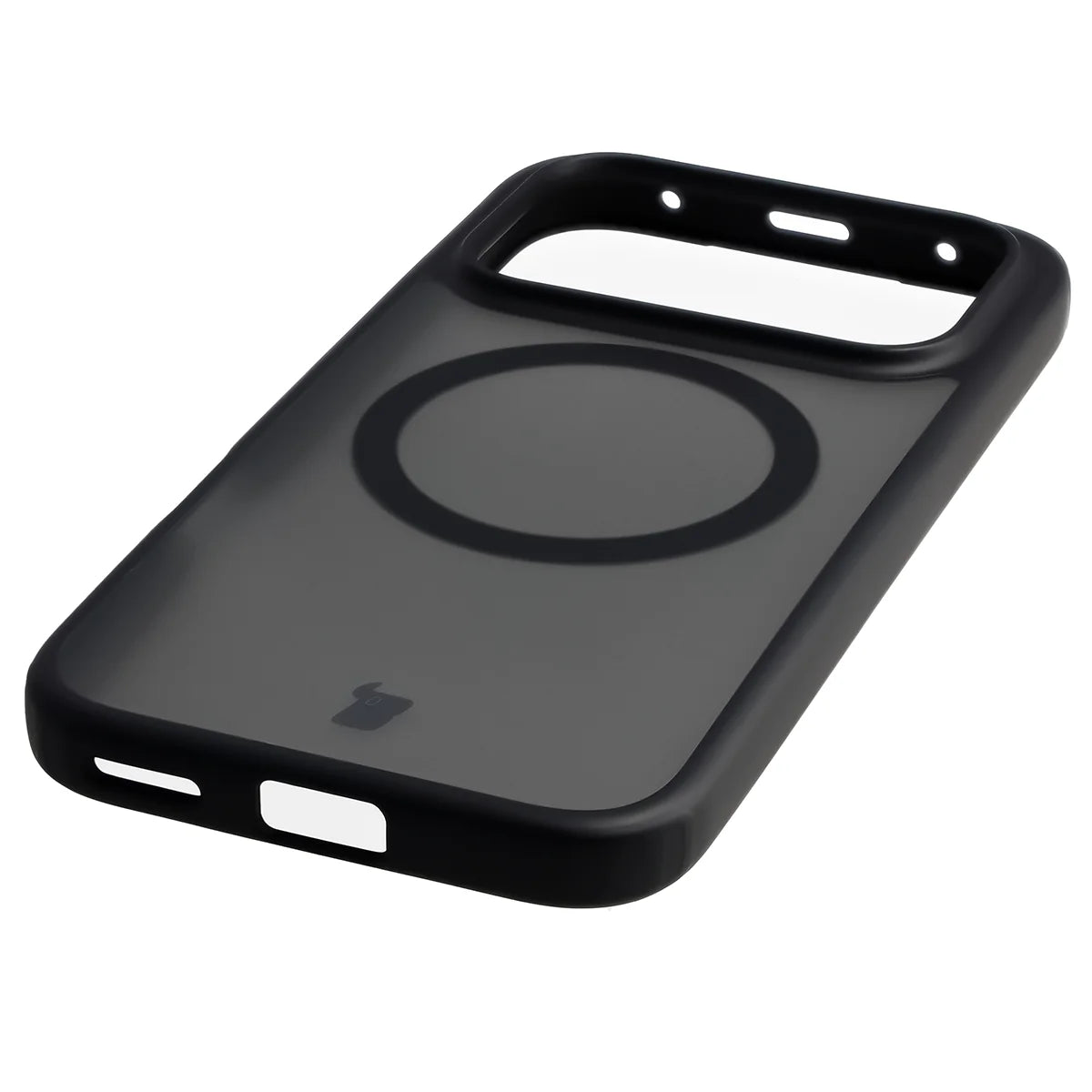 Schutzhülle mit Magnetring + gehärtetem Glas für Honor 600 5G / 600 Pro 5G, Bizon MatteO Pack, Getönt-Schwarz