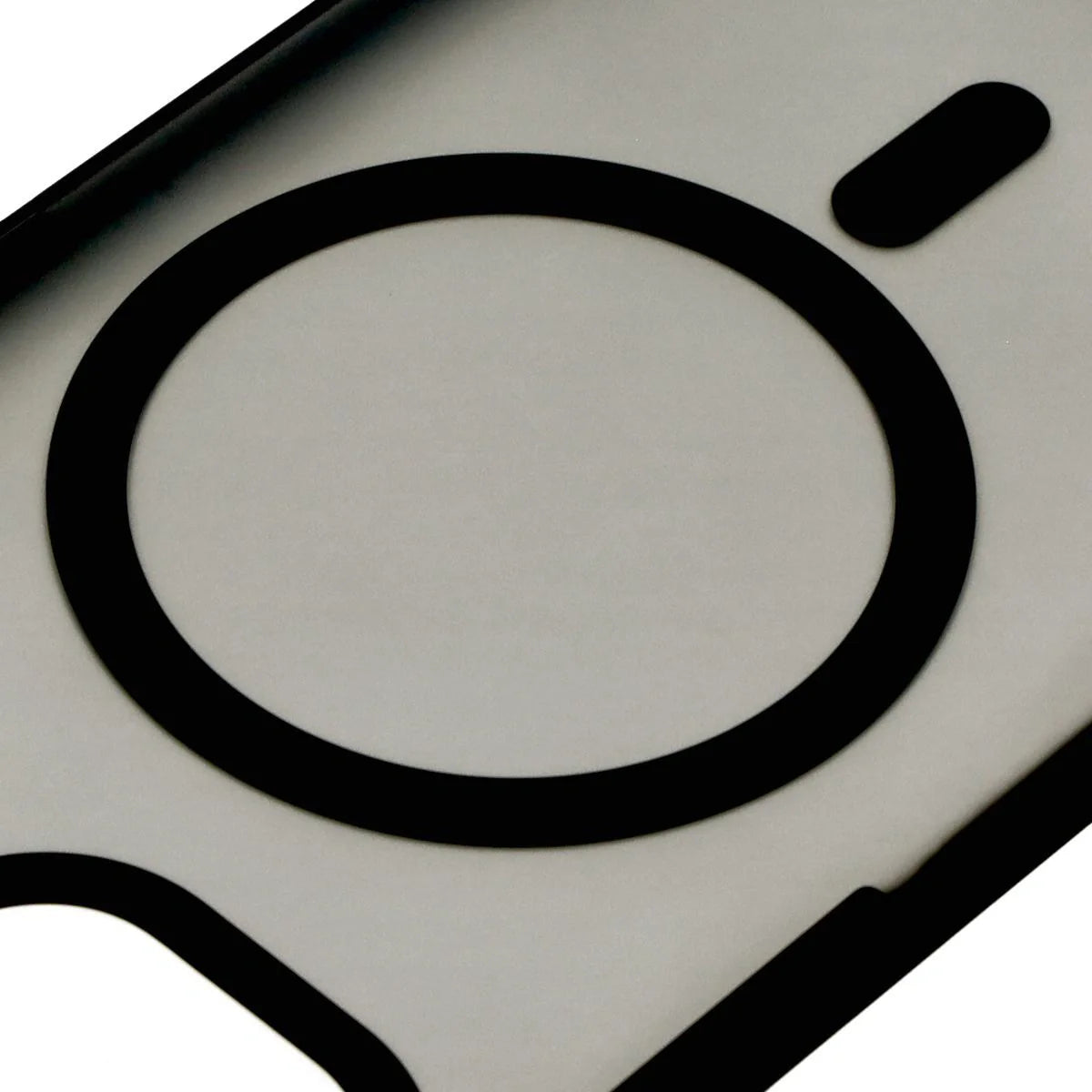 Schutzhülle mit Magnetring + gehärtetem Glas für iPhone 15, Bizon MatteO Pack, Getönt-Schwarz