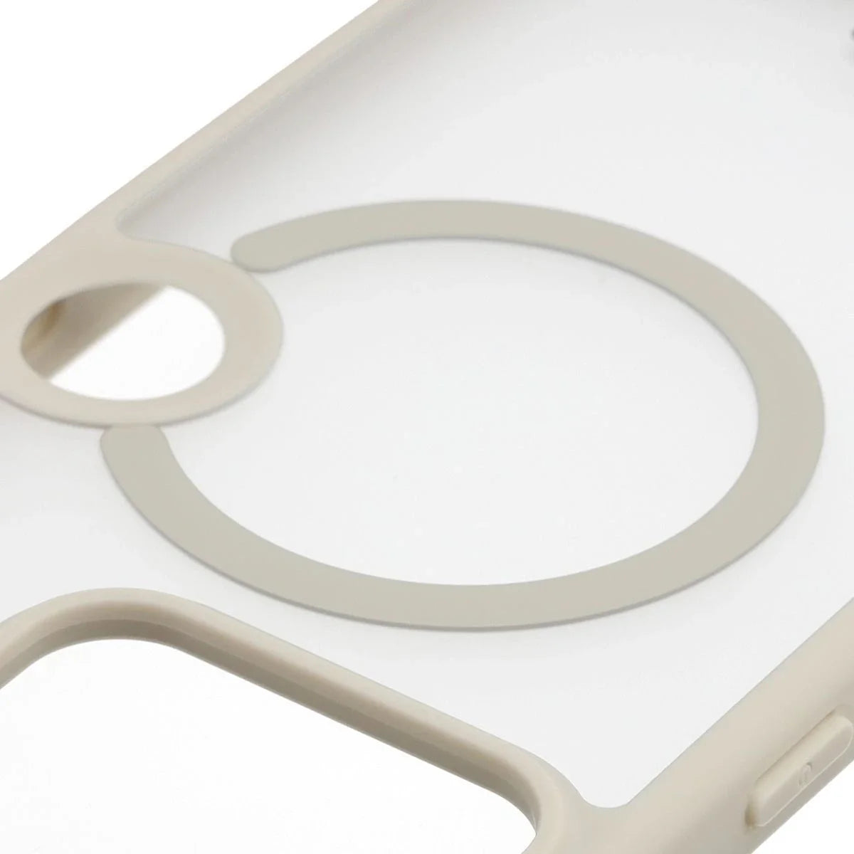 Schutzhülle mit Magnetring + gehärtetem Glas für Nothing Phone (3), Bizon MatteO Pack, Getönt-Beige