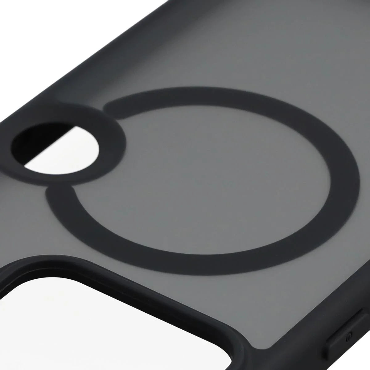 Schutzhülle mit Magnetring + gehärtetem Glas für Nothing Phone (3), Bizon MatteO Pack, Getönt-Schwarz