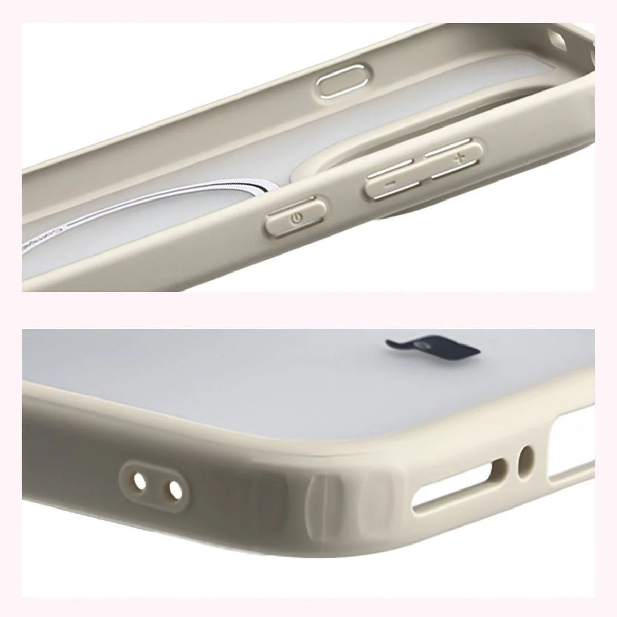 Schutzhülle mit Magnetring + gehärtetem Glas für OnePlus 15, Bizon MatteO Pack, Getönt-Beige