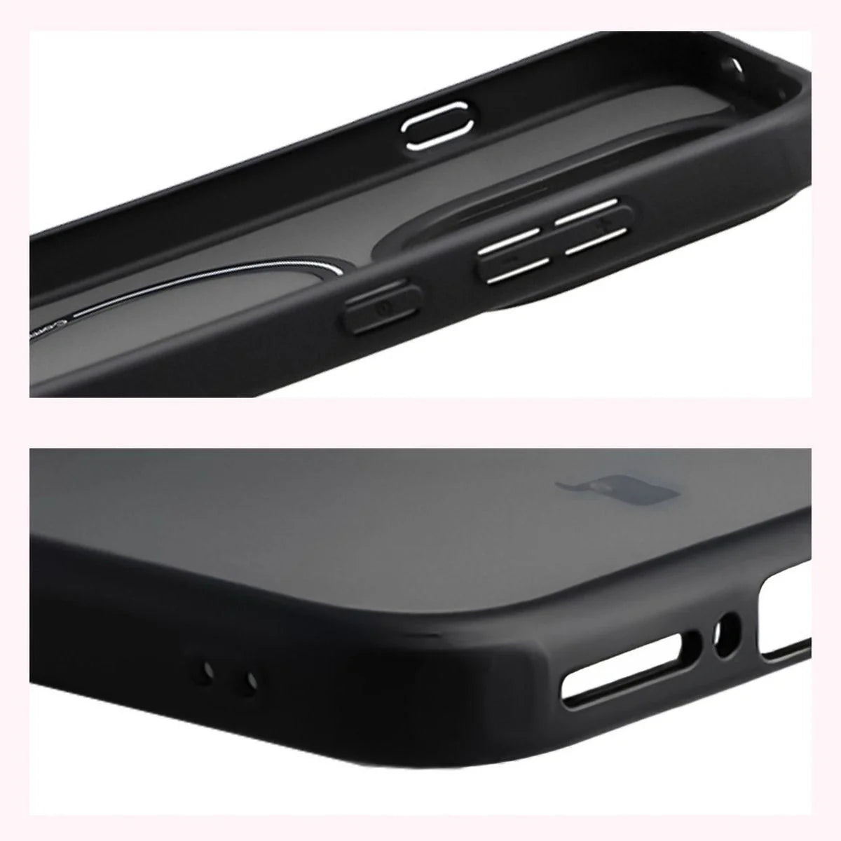 Schutzhülle mit Magnetring + gehärtetem Glas für OnePlus 15, Bizon MatteO Pack, Getönt-Schwarz