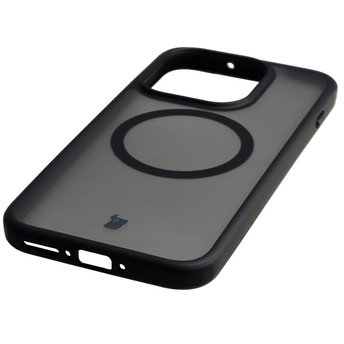 Schutzhülle mit Magnetring + gehärtetem Glas für OnePlus 15, Bizon MatteO Pack, Getönt-Schwarz