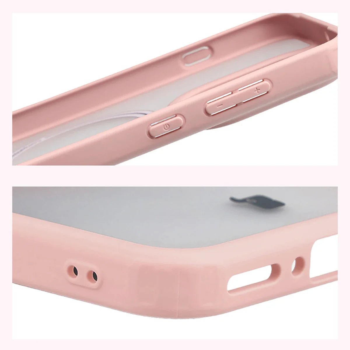 Schutzhülle mit Magnetring + gehärtetem Glas für Oppo Find X9, Bizon MatteO Pack, Getönt-Hellrosa