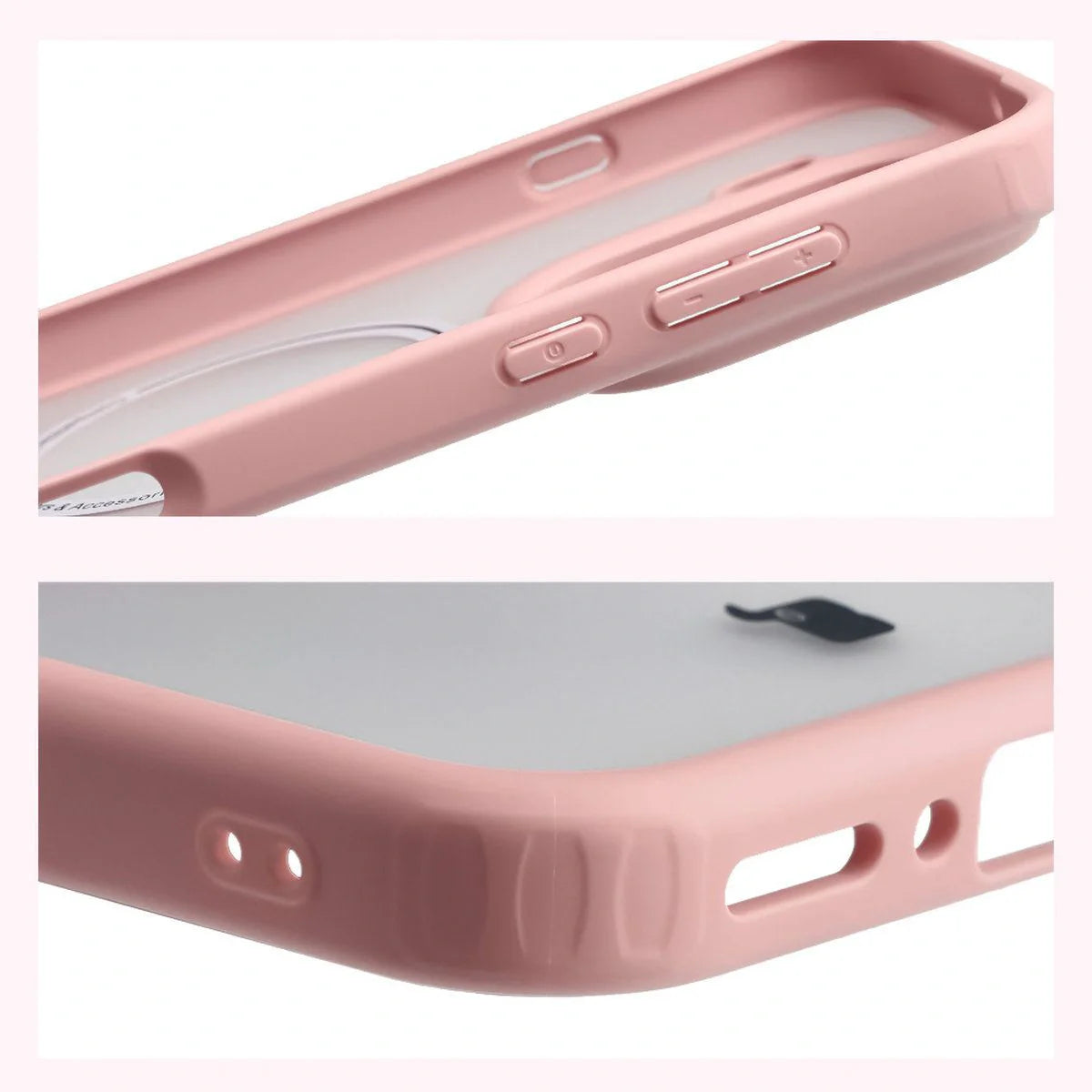 Schutzhülle mit Magnetring + gehärtetem Glas für Oppo Find X9 Pro, Getönt-Hellrosa
