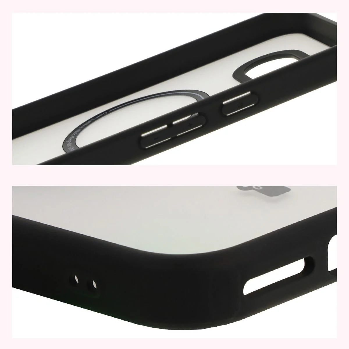 Schutzhülle mit Magnetring + gehärtetem Glas Bizon MatteO Pack für Google Pixel 9a, Getönt-Schwarz
