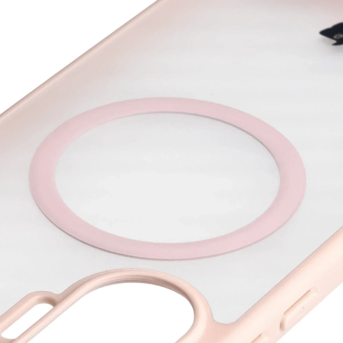 Schutzhülle mit Magnetring + gehärtetem Glas für Xiaomi POCO F7, Bizon MatteO Pack, Getönt-Rosa
