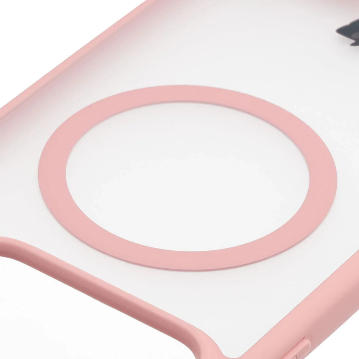Schutzhülle mit Magnetring + gehärtetem Glas Bizon MatteO Pack für Realme GT 8 Pro, Getönt-Hellrosa