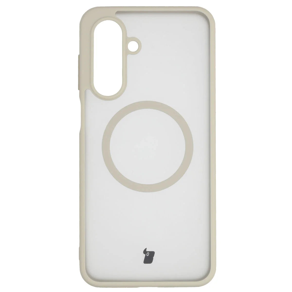 Schutzhülle mit Magnetring + gehärtetem Glas für Galaxy A17 5G, Bizon MatteO Pack, Getönt-Beige