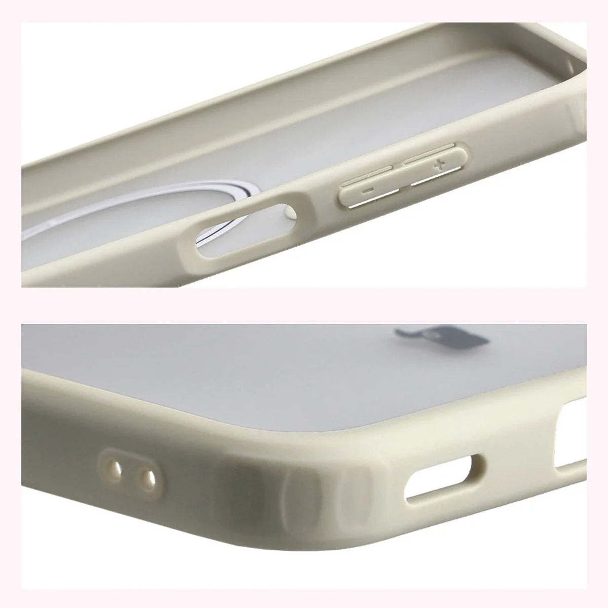 Schutzhülle mit Magnetring + gehärtetem Glas für Galaxy A17 5G, Bizon MatteO Pack, Getönt-Beige