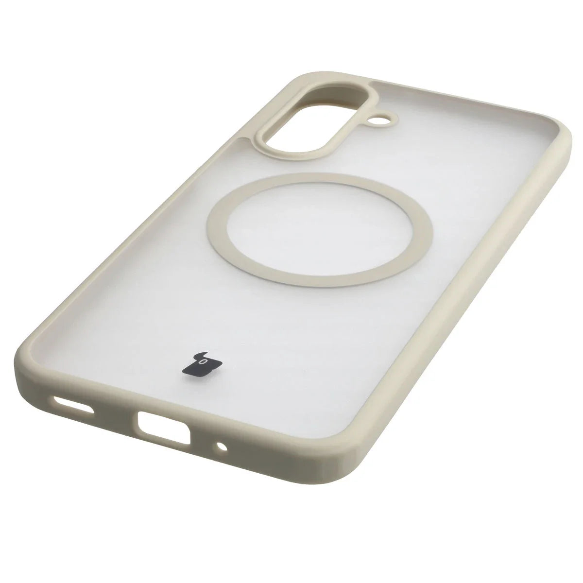 Schutzhülle mit Magnetring + gehärtetem Glas für Galaxy A17 5G, Bizon MatteO Pack, Getönt-Beige