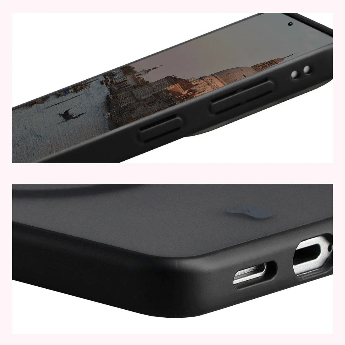 Schutzhülle mit Magnetring + gehärtetem Glas für Galaxy S26, Bizon MatteO Pack, Getönt-Schwarz