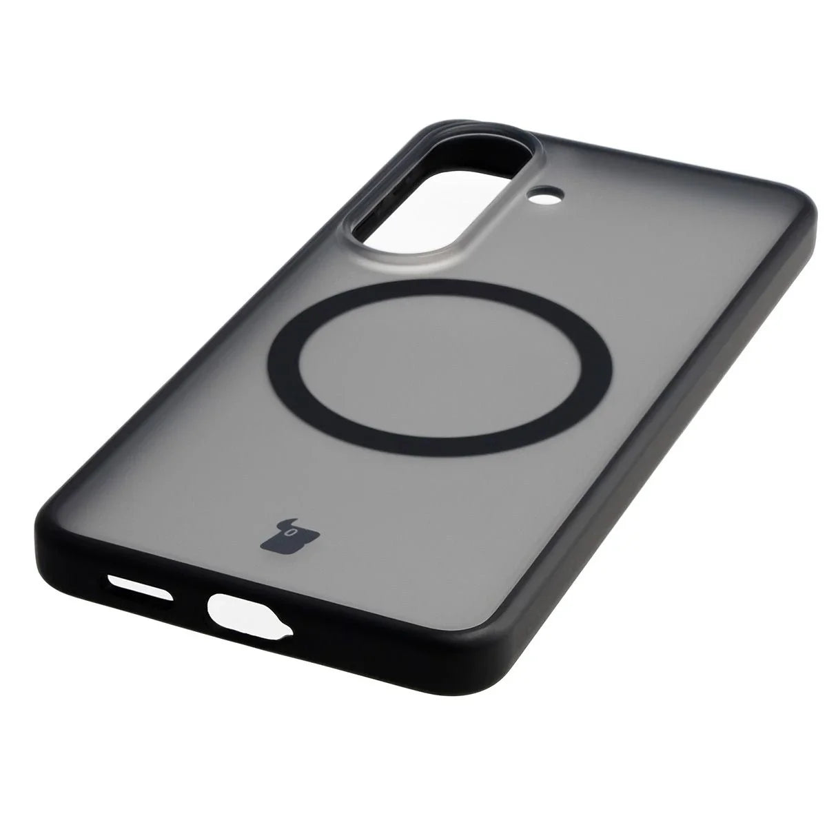 Schutzhülle mit Magnetring + gehärtetem Glas für Galaxy S26, Bizon MatteO Pack, Getönt-Schwarz