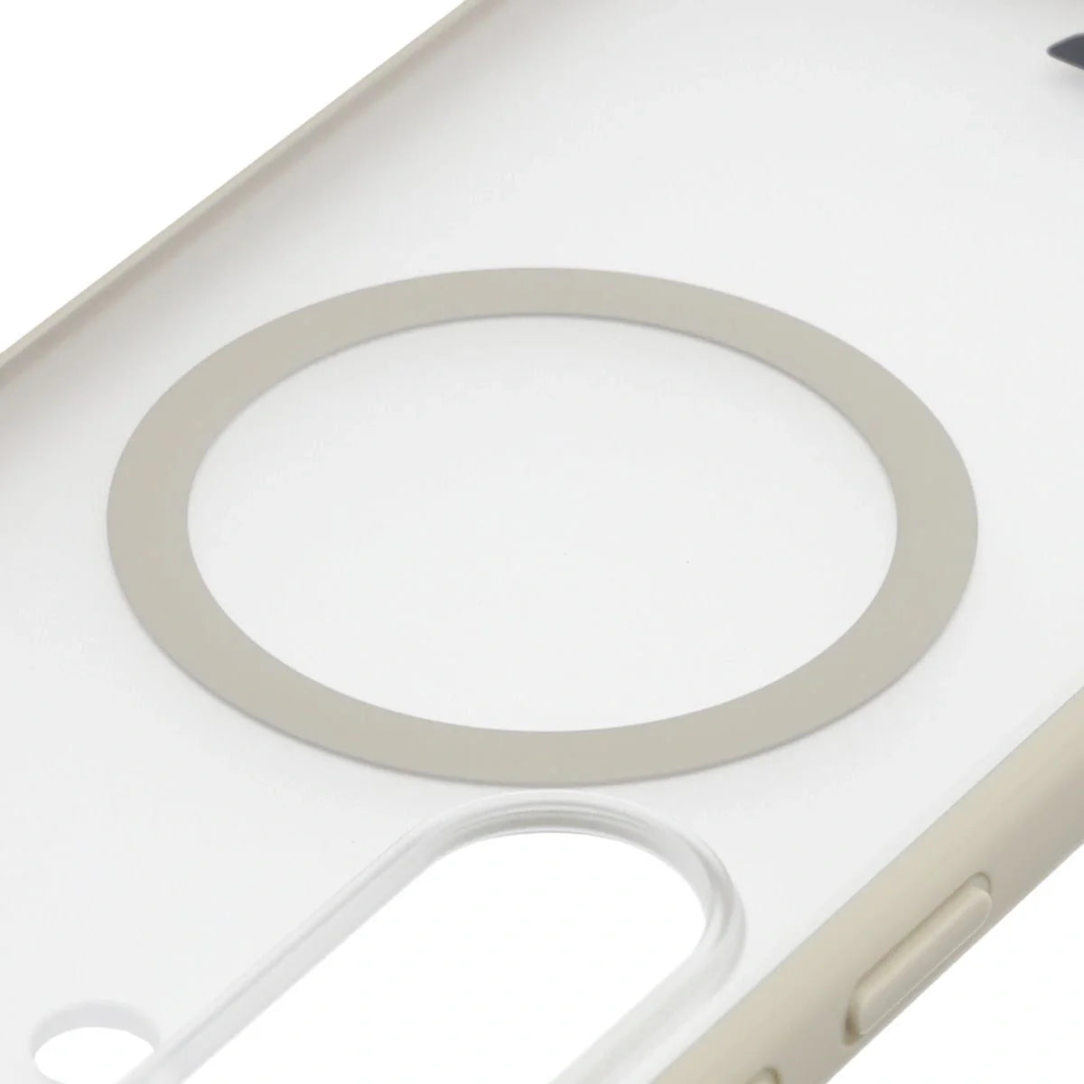 Schutzhülle mit Magnetring + gehärtetem Glas für Galaxy S26 Plus, Bizon MatteO Pack, Getönt-Beige
