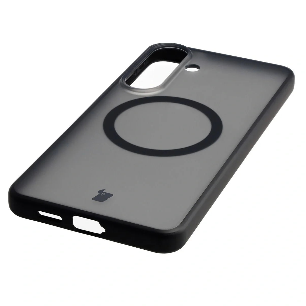 Schutzhülle mit Magnetring + gehärtetem Glas für Galaxy S26 Plus, Bizon MatteO Pack, Getönt-Schwarz