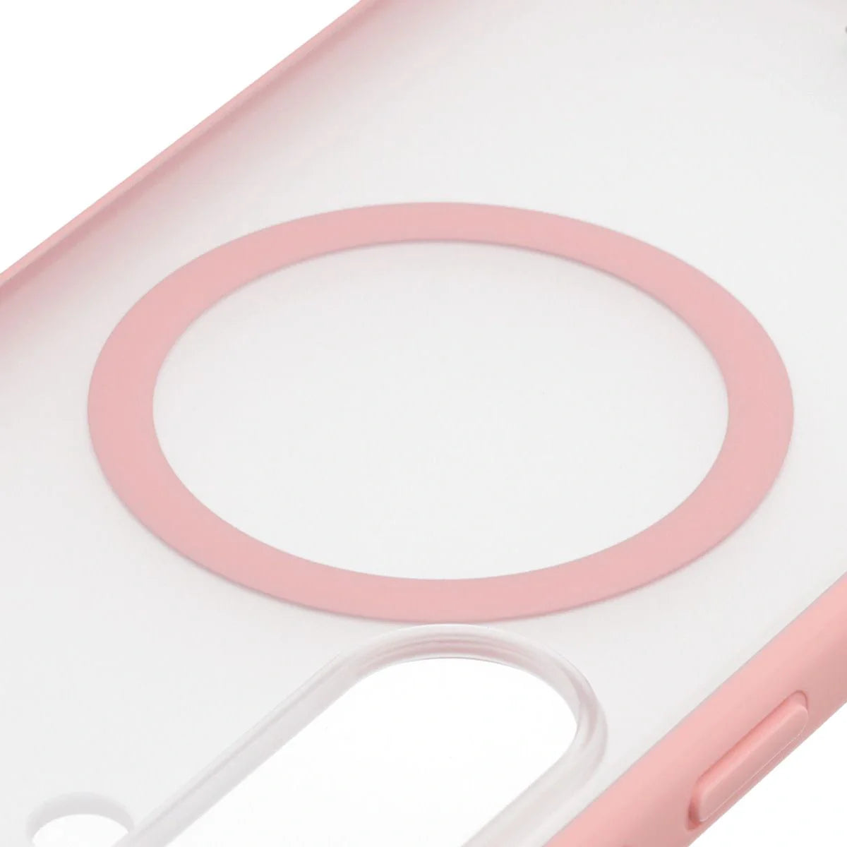 Schutzhülle mit Magnetring + gehärtetem Glas für Galaxy S26 Plus, Bizon MatteO Pack, Getönt-Hellrosa