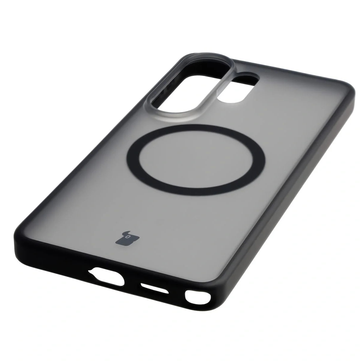 Schutzhülle mit Magnetring + gehärtetem Glas für Galaxy S26 Ultra, Bizon MatteO Pack, Getönt-Beige
