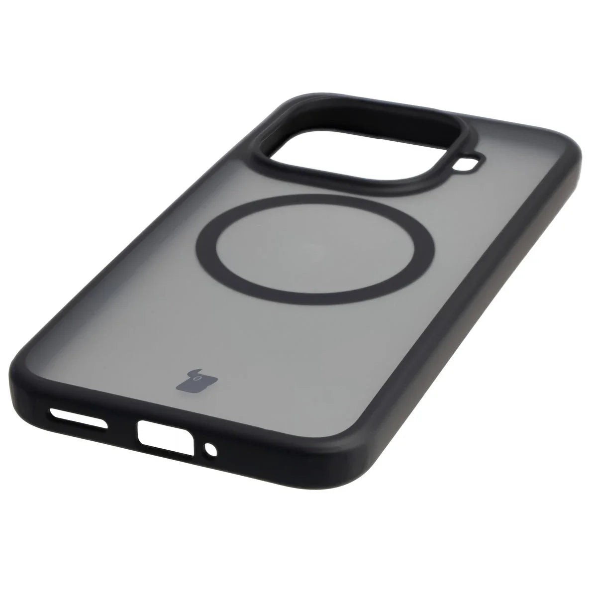 Schutzhülle mit Magnetring + gehärtetem Glas für Xiaomi 15T Pro, Bizon MatteO Pack, Getönt-Schwarz