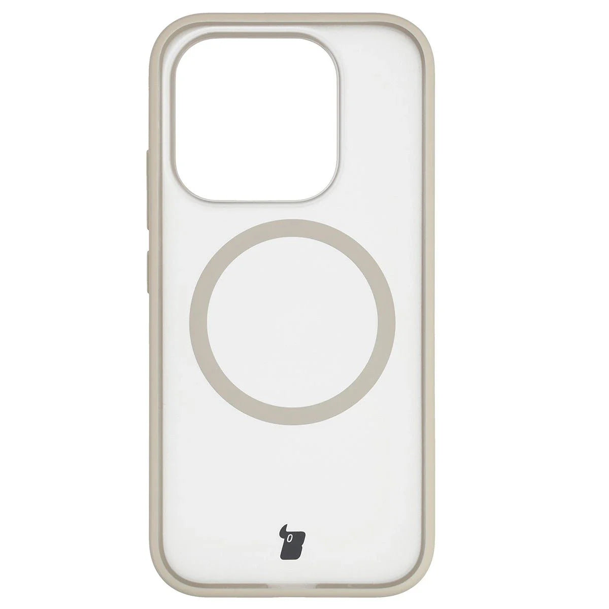 Schutzhülle mit Magnetring + gehärtetem Glas für Xiaomi 17, Bizon MatteO Pack, Getönt-Beige
