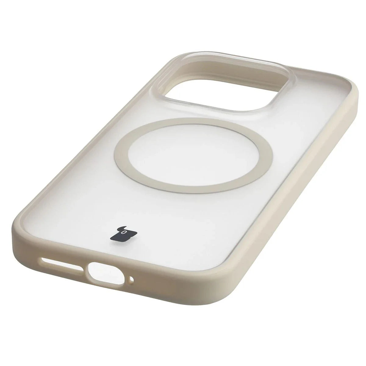 Schutzhülle mit Magnetring + gehärtetem Glas für Xiaomi 17, Bizon MatteO Pack, Getönt-Beige