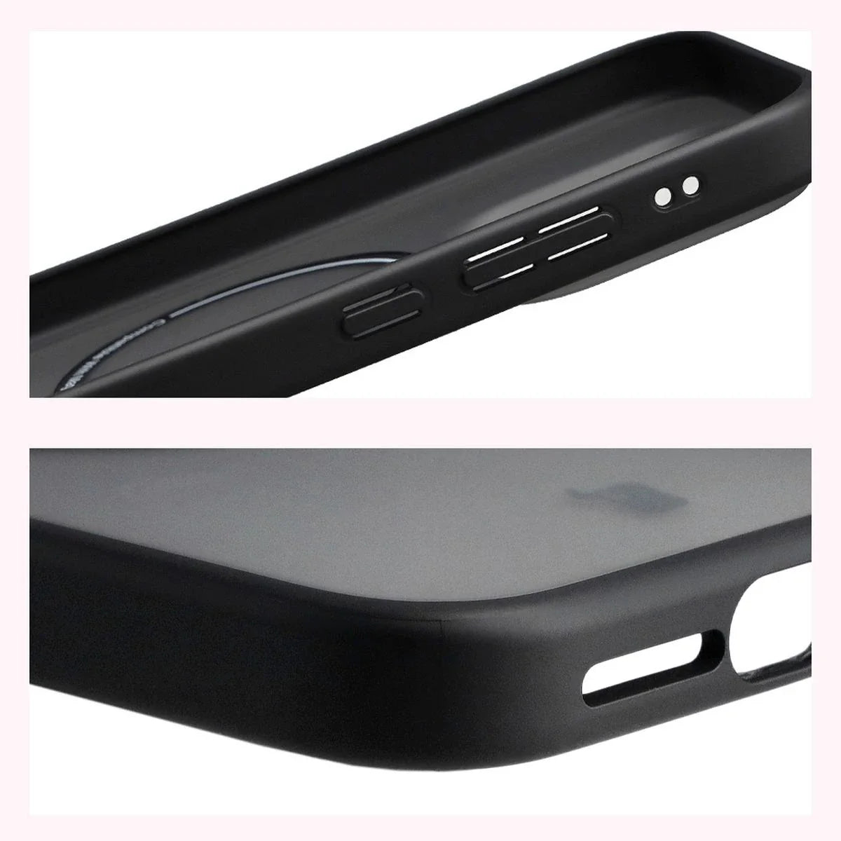 Schutzhülle mit Magnetring + gehärtetem Glas für Xiaomi 17, Bizon MatteO Pack, Getönt-Schwarz