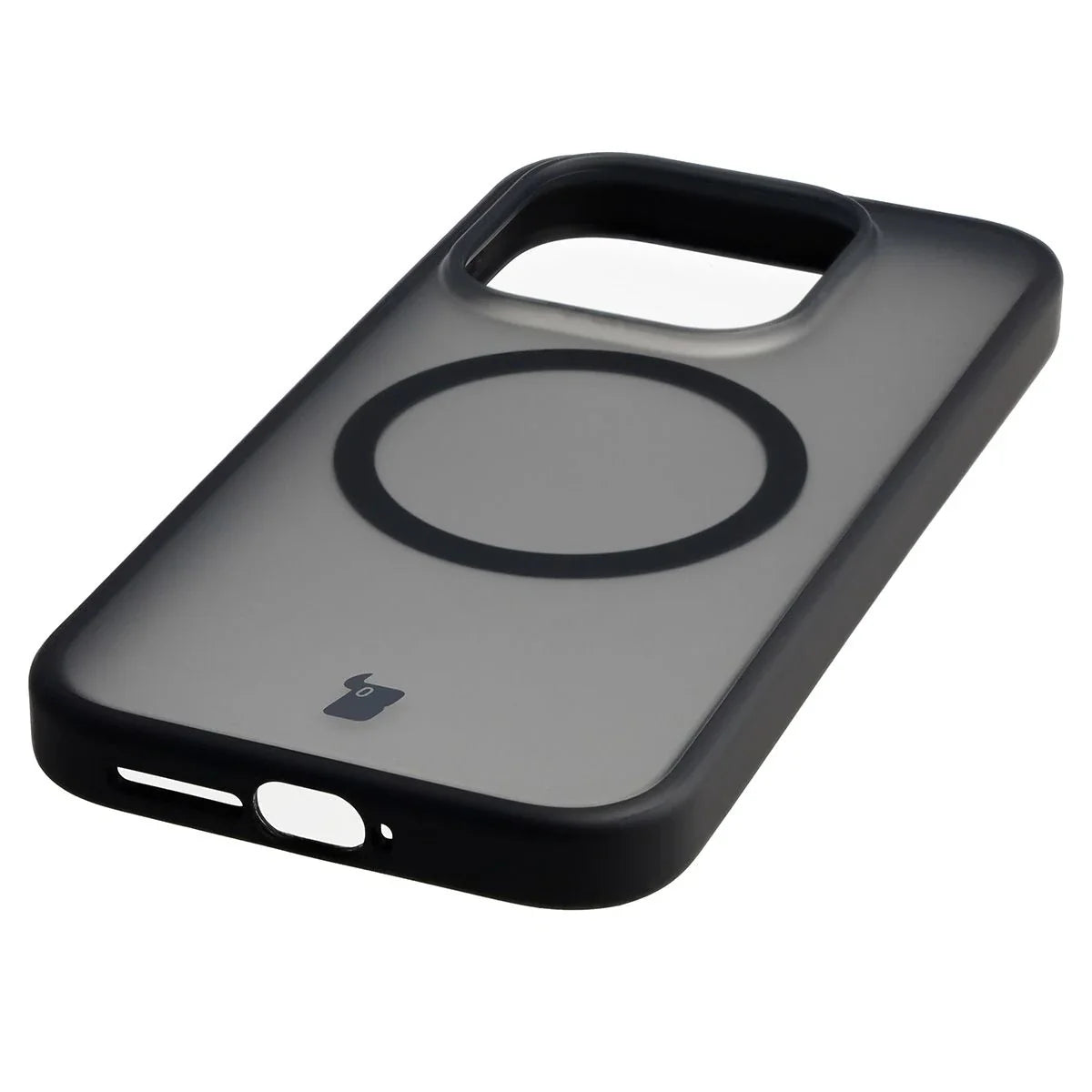 Schutzhülle mit Magnetring + gehärtetem Glas für Xiaomi 17, Bizon MatteO Pack, Getönt-Schwarz