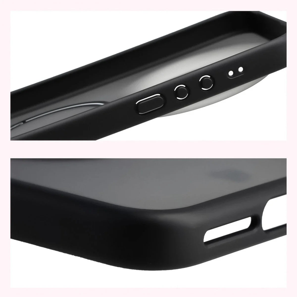 Schutzhülle mit Magnetring + gehärtetem Glas für Xiaomi 17 Ultra, Bizon MatteO Pack, Getönt-Schwarz